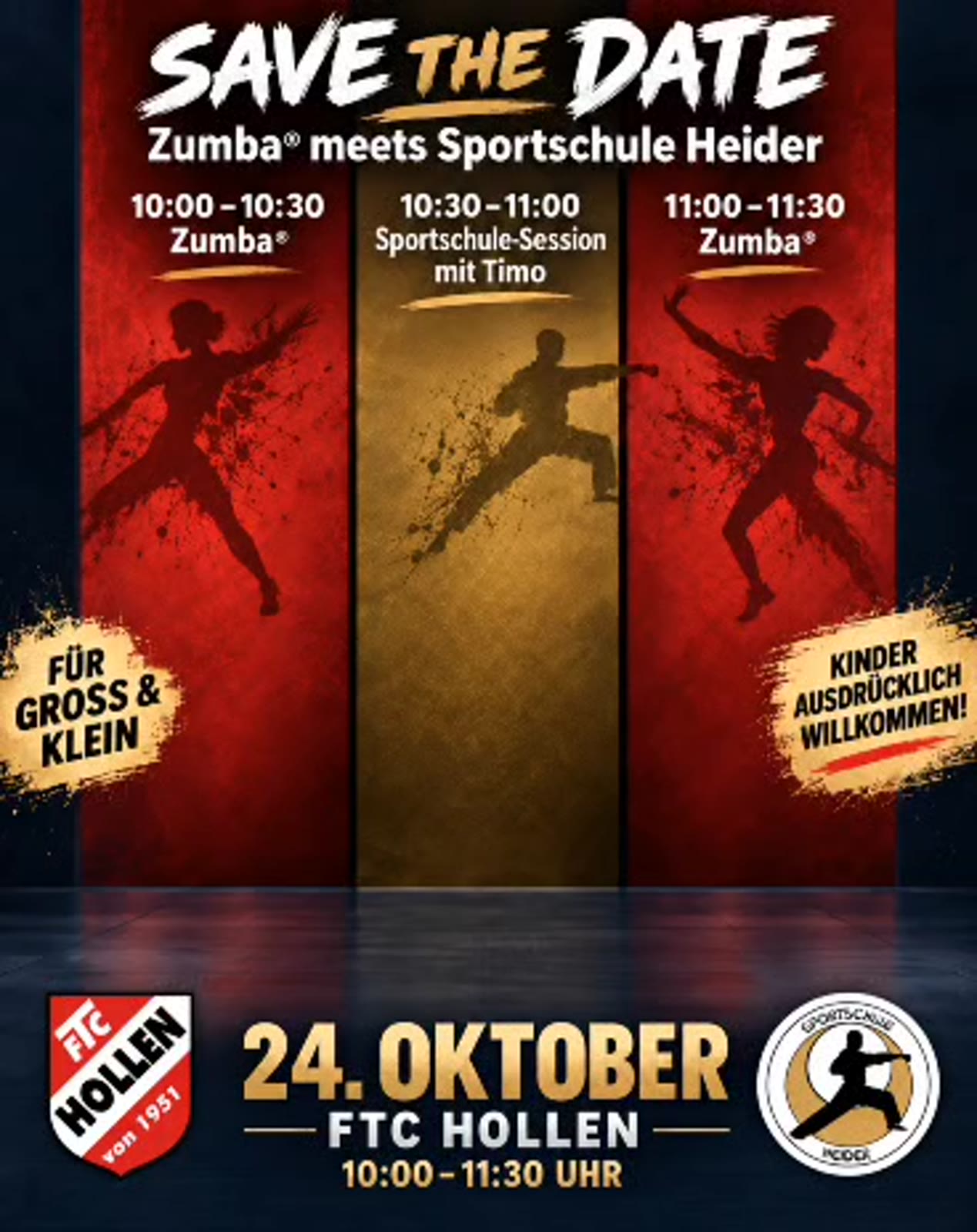 Zumba meets Sportschule Heider · 24.10.2026 · 10:00 Uhr